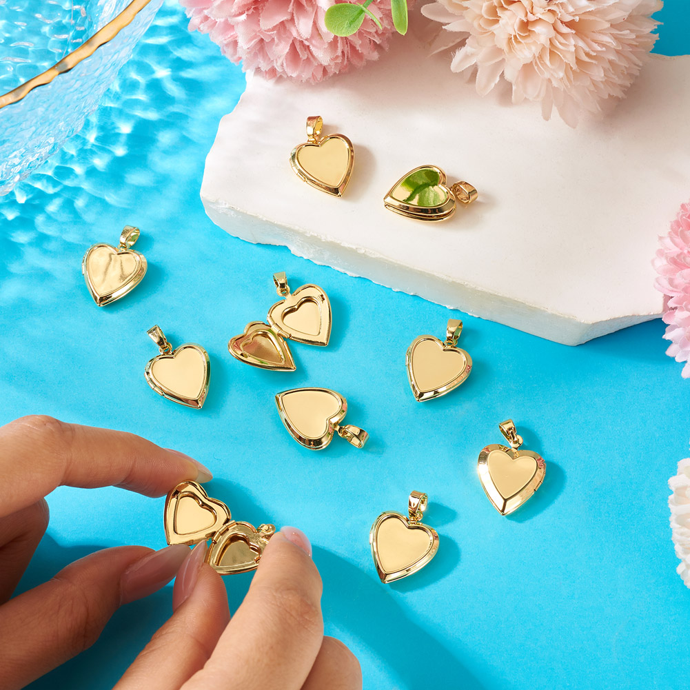 10pcs Heart Photo Locket Penda - Picture Frame 评论和价格