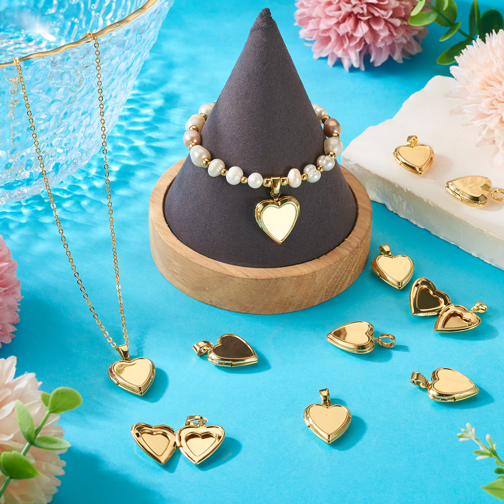 10pcs Heart Photo Locket Penda - Picture Frame 评论和价格
