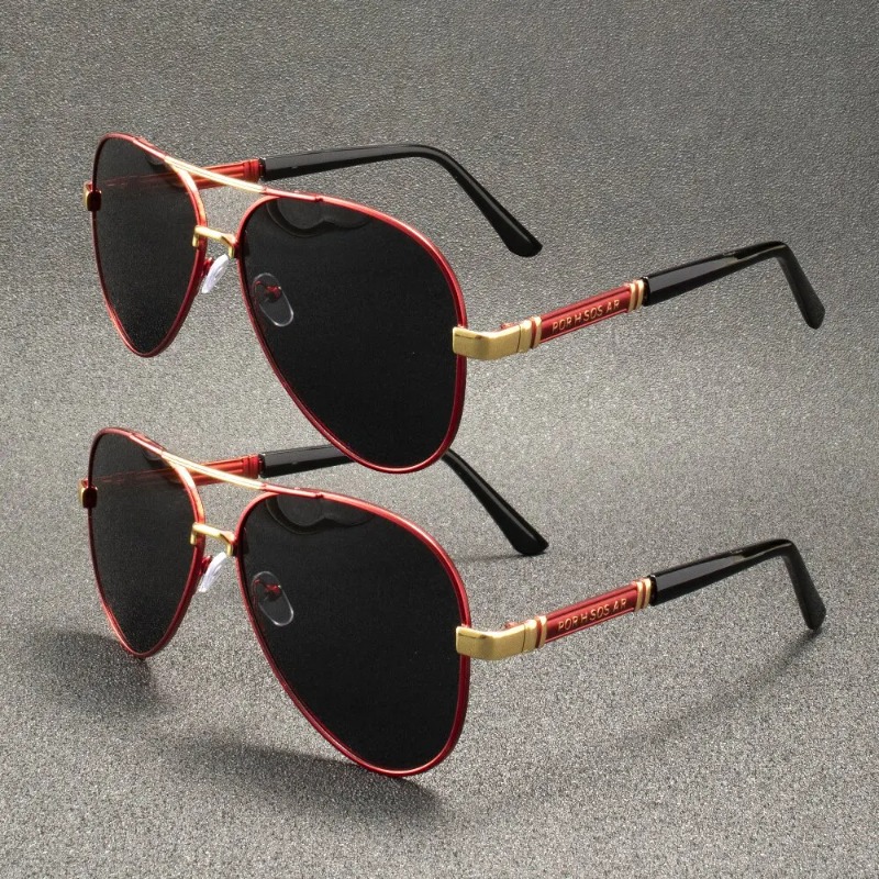 1/2PCS Retro Polarized Sunglas - Decorative Mirror 评论和价格