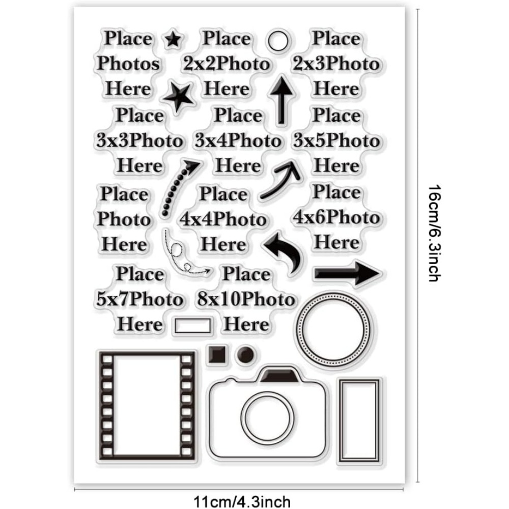 Place Photo Here Clear Stamp A - Picture Frame 评论和价格