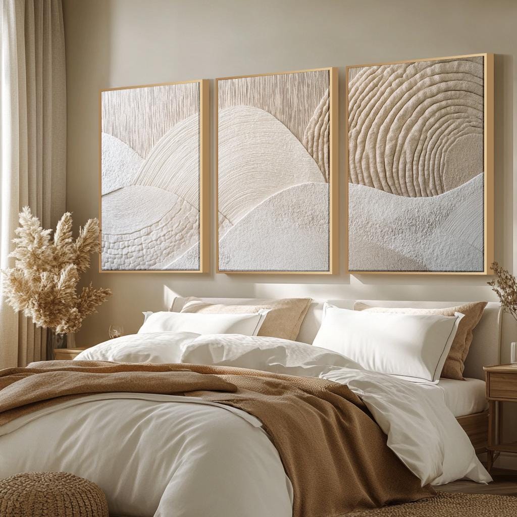 3pcs Frameless Canvas Painting - Abstract Canvas Set 评论和价格