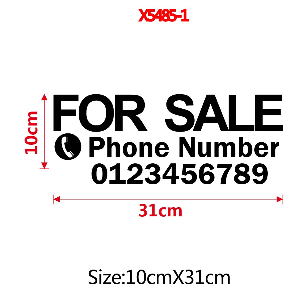 1pc Funny Custom Text with num - Wall Sticker 评论和价格