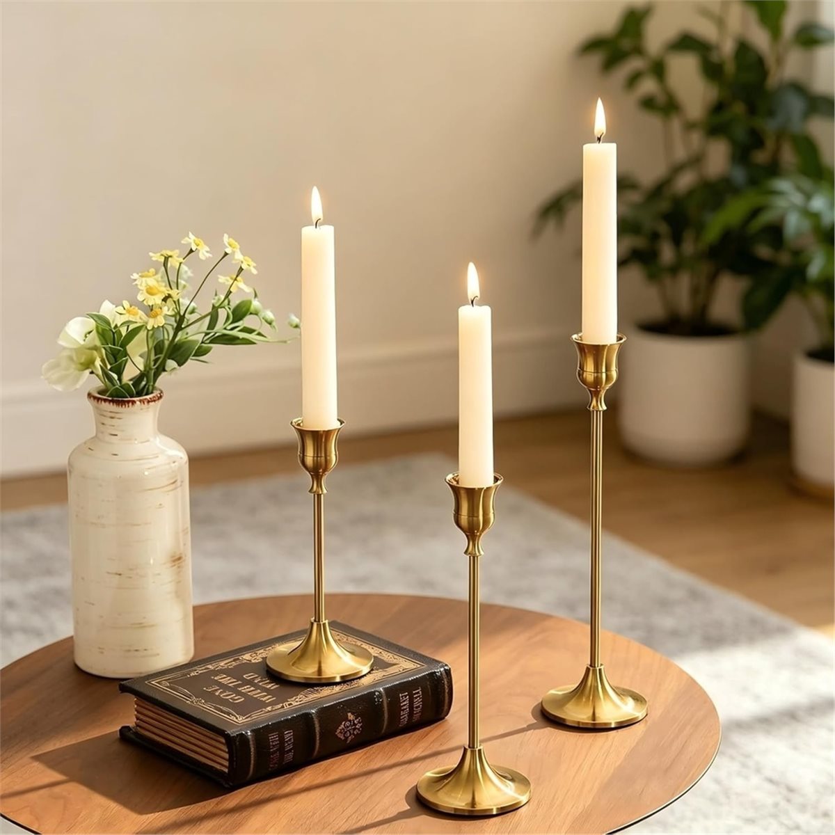 12 Pcs Gold Candlestick Holder - Candle Holder Decor 评论和价格