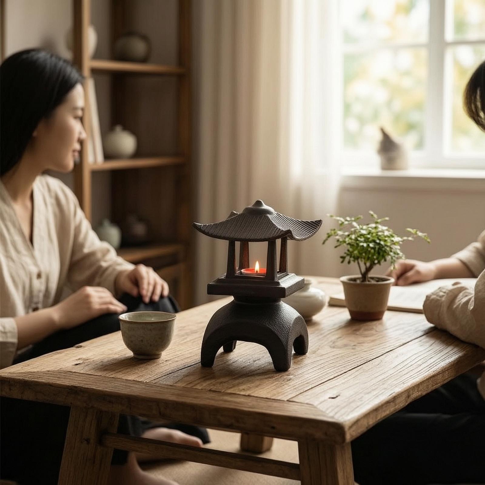 Cast Iron Lantern Classic Cand - Candle Holder Decor 评论和价格