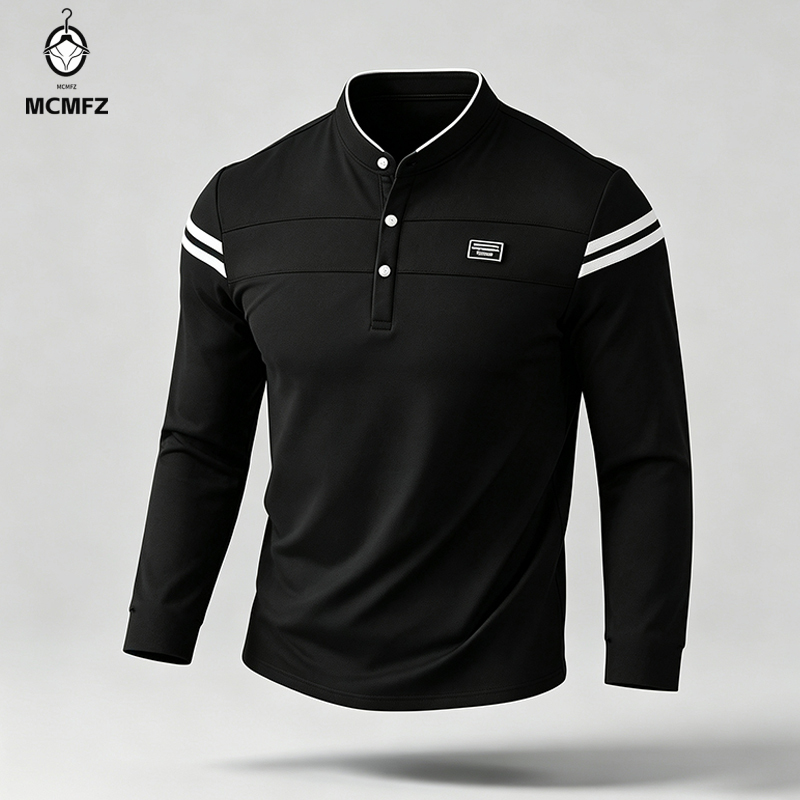 Male Urban Long Sleeve Polo Sh - Wall Sticker 评论和价格