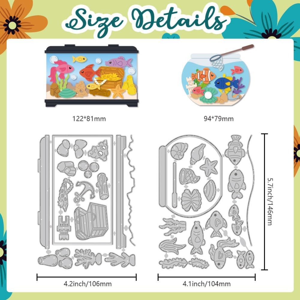 Fish Tank Die Cuts Carbon Stee - Picture Frame 评论和价格
